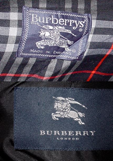 burberry labels of made in england|Burberry label authentic.